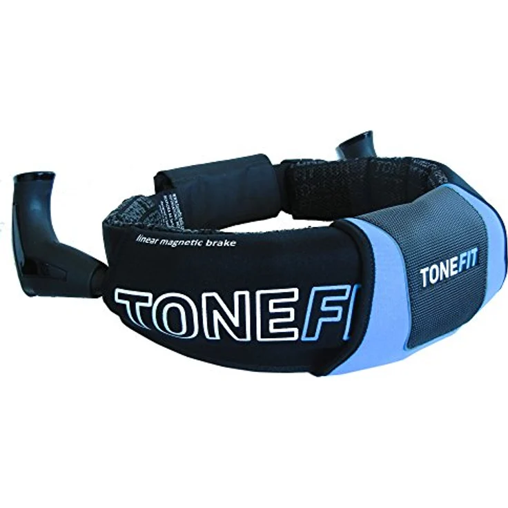 Maxxworld ToneFit Fitnessgürtel für Ganzkörpertraining | Ideal zum Laufen, Schwarz Blau – Bild 2