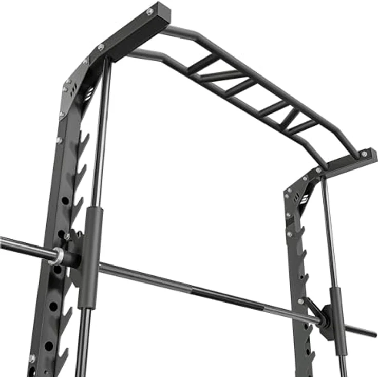 Marbo Sport Smith-Maschine MS-U105 2.0 mit Klimmzugstange und Dip-Griffen | Made in EU, Schwarz – Bild 5