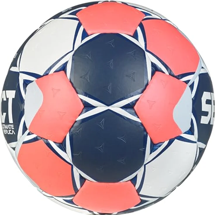 Select Ultimate EHF Euro Men Replica v26 Gr. 1, Handgenähter Trainingshandball, EHF-Approved, null-Flügel-Blase aus Naturlatex, gute Griffigkeit, weicher Ballkontakt – Bild 3
