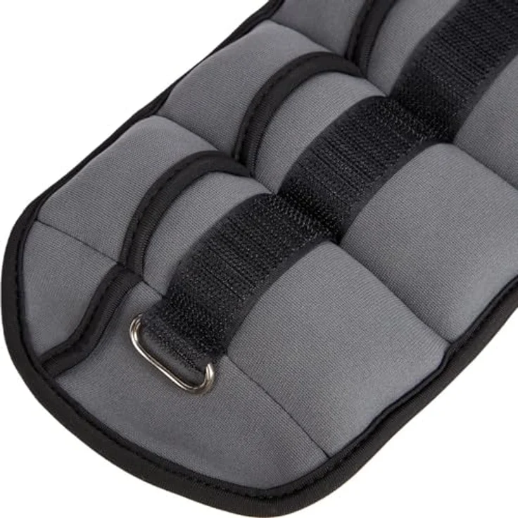 Energetics Unisex Ankle Wrist Weight 1.0, Handgelenk- & Knöchelgewichte, individuell verstellbar, Schwarz/Grau Dunkel, 1,5 kg – Bild 2