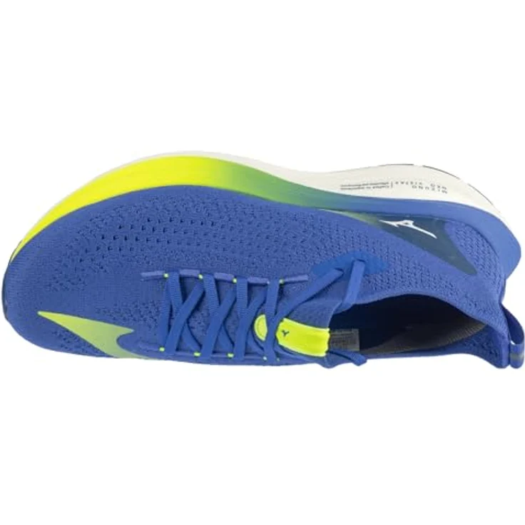 Mizuno Neo Vista 2 J1GC253451, Herren Sport-Laufschuh für neutrale Läufer mit Wave-Platten-Technologie, atmungsaktivem Mesh-Obermaterial und robuster Gummisohle, Blau – Bild 3