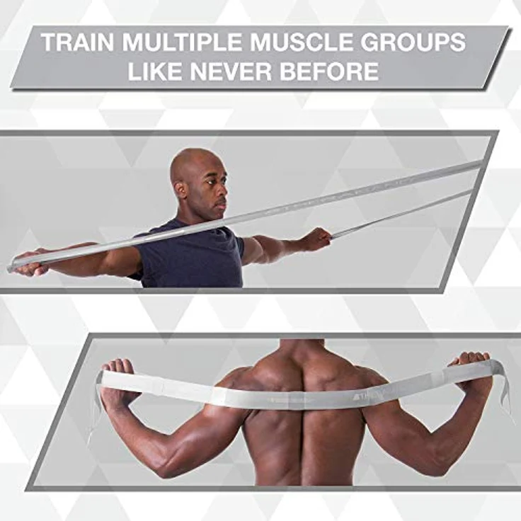 TheraBand CLX Latex-Free Resistance Band, 110 Loops für Pilates, 22 Meter, Silber, Super Heavy, mit integrierter Übungsbibliothek – Bild 3