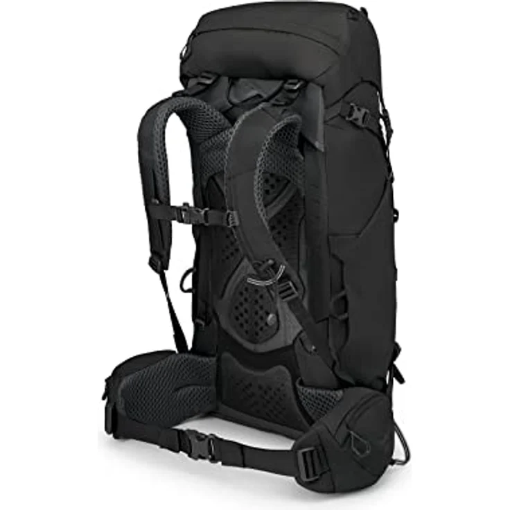 Osprey Kestrel 38 Black L/XL, Wanderrucksack mit AirScape Rückenplatte und integrierter Regenhülle – Bild 4