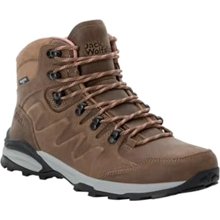 Jack Wolfskin REFUGIO PRIME TEXAPORE MID W, Wasserdichter Trekkingschuh aus geöltem Nubukleder für Damen – Bild 3