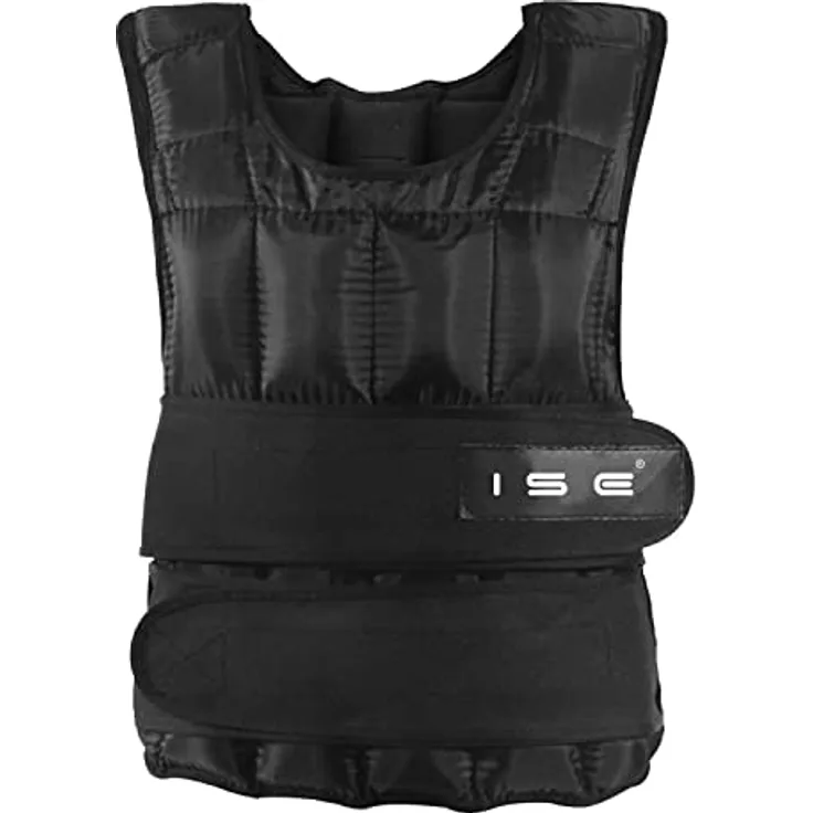 ISE SY3002-2 Gewichtsweste für Erwachsene, Unisex, Schwarz, Einheitsgröße