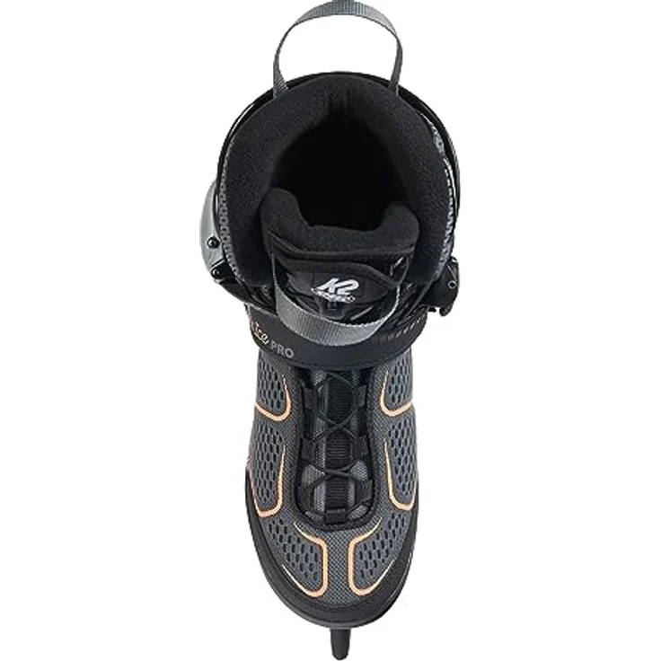 K2 Skates Damen Schlittschuhe Alexis ICEPro, SoftBoot Technologie, Stability Plus Cuff, Edelstahlkufen, Thinsulate, wasserabweisend, Black - Anthracite - Coral – Bild 5