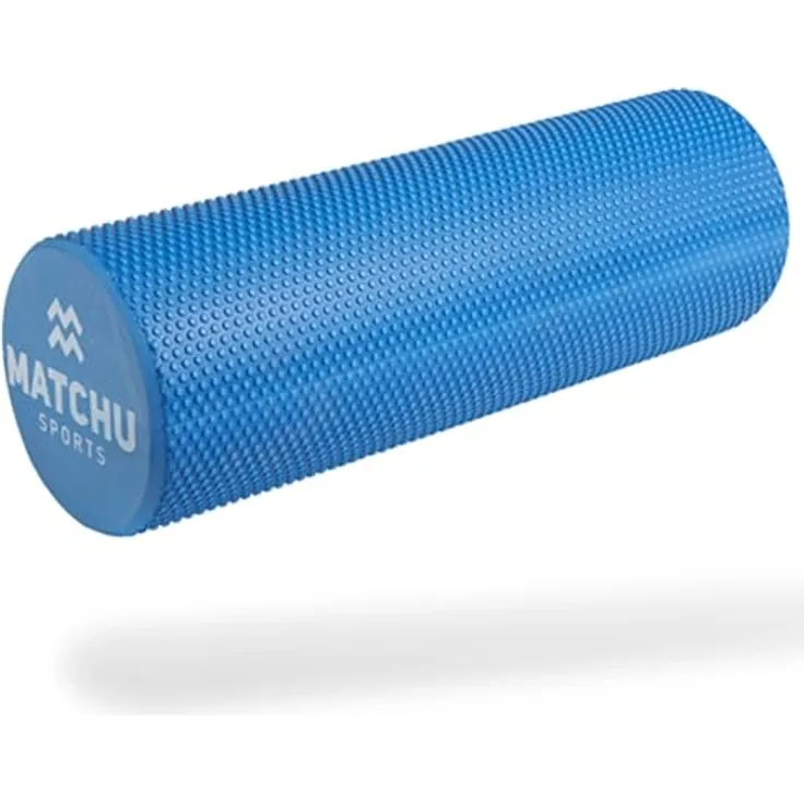 Matchu Sports MATCHU Faszienrolle, Massageroller weich, 45x15 cm, Blau, EVA Foam, für Muskelentspannung und Durchblutungsförderung