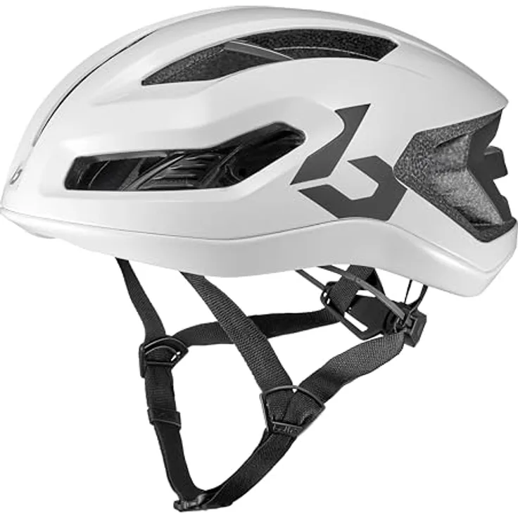 BOLLÉ Rennrad-Fahrradhelm "Avio MIPS", ultraleicht mit MIPS® AIR, belüftet, kompaktes Design, weiß glänzend