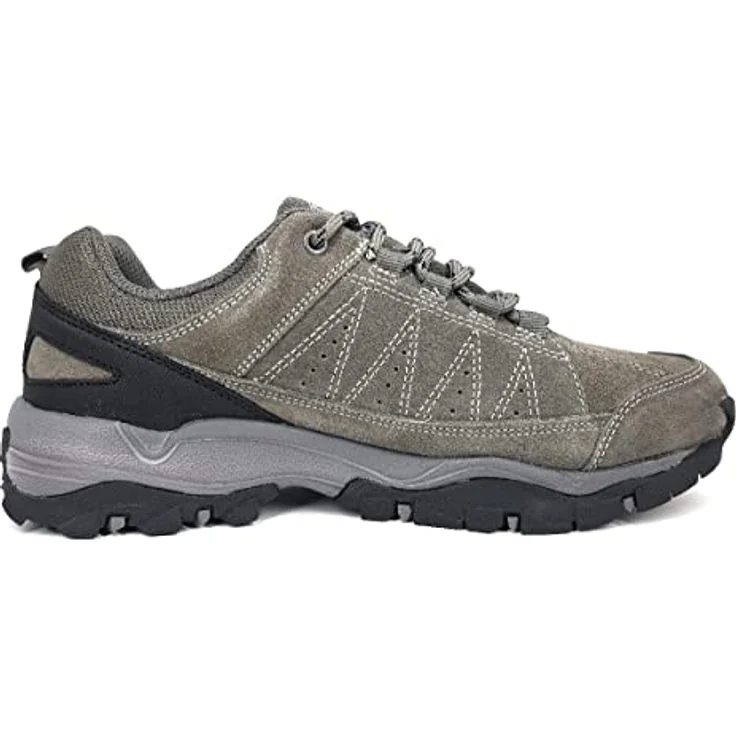 Lico Fairfield, Herren Wanderschuhe, wasserdicht und atmungsaktiv aus Veloursleder, Größe 46, Grau – Bild 2