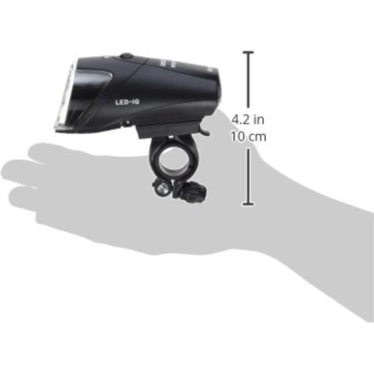 Busch & Müller KG Busch & Müller Fahrradlicht IXON IQ Premium mit Akkus, 1922QMLA, 80 Lux, werkzeuglose Montage, Halter für oversize Lenker, schwarz – Bild 3