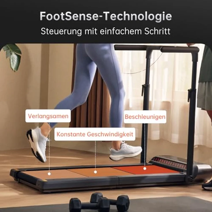 WalkingPad R3 Hybrid+, Laufband Klappbares für Zuhause 1-12km/h, Fernbedienung und LED-Anzeige, APP & Tablet Holder, Ultra-LEISER mit Doppelter Stoßdämpfung, Apple Watch Verbindung, Keine Montage - WALKINGPAD – Bild 10