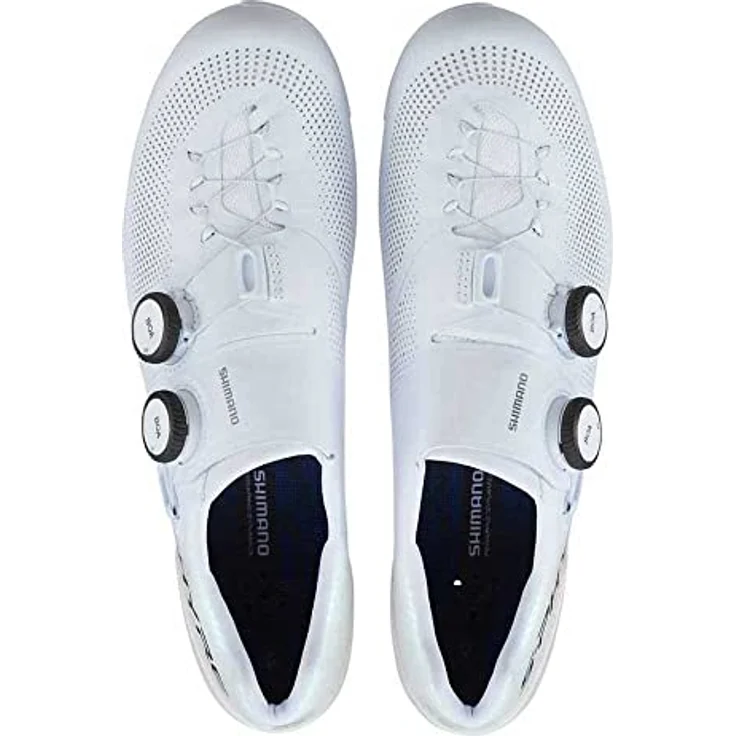 SHIMANO RC903 Rennradschuhe SPD-SL, Leistungsstarker Rennschuh mit optimaler Kraftübertragung, Größe 41 breit, Weiß – Bild 5