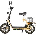 ENEWAY City Floh-S E-Scooter, 500W Motor, 45 km/h, Sand, Reichweite bis zu 20 km, mit Straßenzulassung