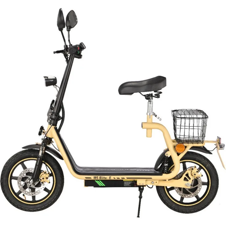 ENEWAY City Floh-S E-Scooter, 500W Motor, 45 km/h, Sand, Reichweite bis zu 20 km, mit Straßenzulassung