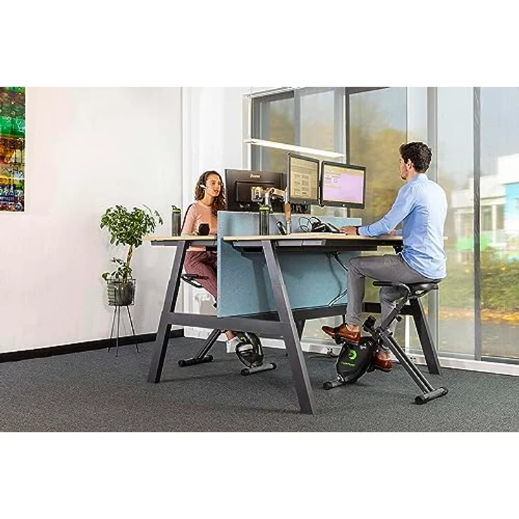 Tunturi Cardio Fit D20 Schreibtisch-Fahrrad, zusammenklappbarer Heimtrainer, Tischfahrrad für Büro und Zuhause – Bild 2