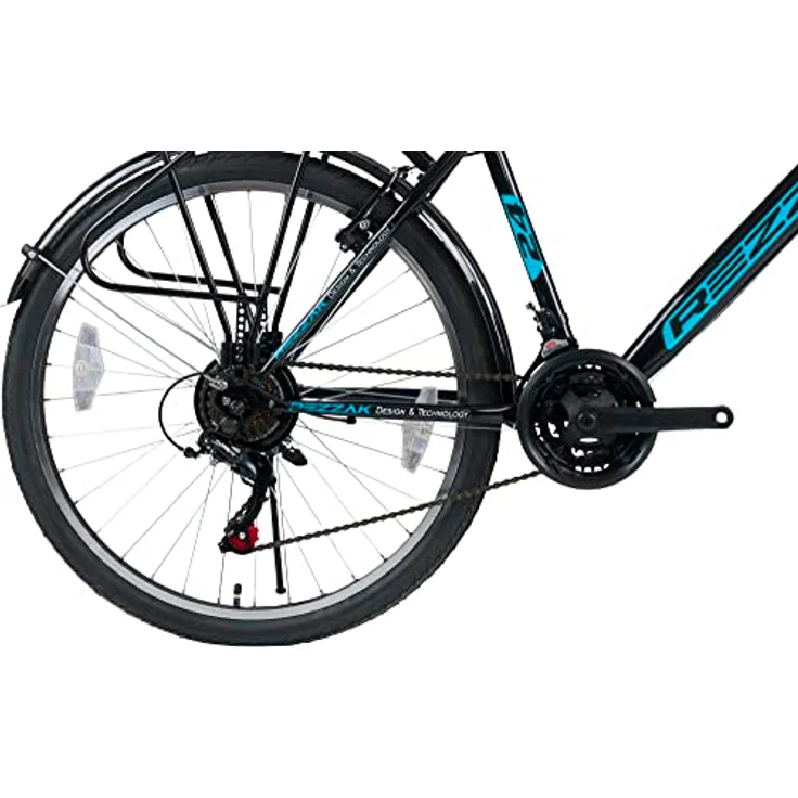 Rezzak 24 Zoll Fahrrad Jungenfahrrad Kinderfahrrad Herren Rad City Fahrrad 21 Gang schwarz Blau - Neu -045 – Bild 4