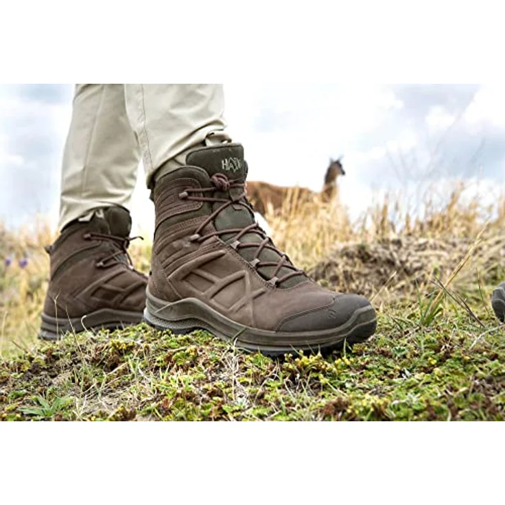 Haix Black Eagle Nature GTX Mid, Herren Wanderschuhe aus Nubukleder, wasserdicht, braun, Größe 45 – Bild 8