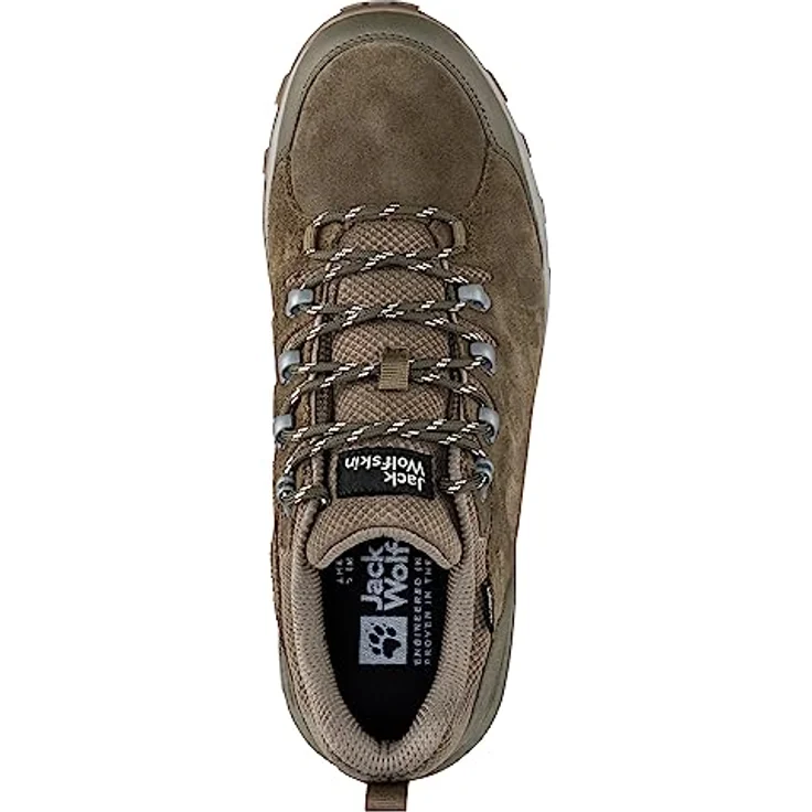 Jack Wolfskin REFUGIO TEXAPORE LOW M, Wanderschuh aus Veloursleder und TEXAPORE CORE, dämpfende EVA-Mittelsohle, optimaler Halt – Bild 7