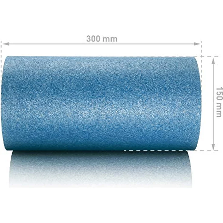 BODYMATE Faszienrolle Standard Mittel-Hart, EPP-Schaumstoff, mit Gratis E-Book, 30x15cm, Cool-Grey-Blue – Bild 5