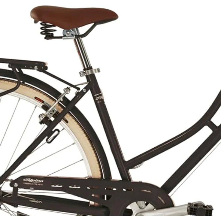 ALPINA Viaggio Damenfahrrad, Schwarz, 28 Zoll, 6-Gang-Getriebe, Stahlrahmen 46 cm, für 160-180 cm Körpergröße geeignet, mit Gepäckträgern und Lichtern – Bild 3