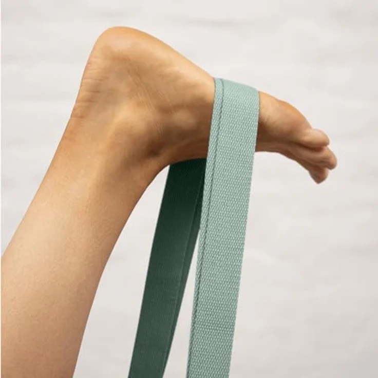 Myga 2-in-1 Yoga Gurt, verstellbarer Sling für Dehnung und Flexibilität, 180 cm, mit Metall-D-Ring, zur Unterstützung in Yoga-Posen – Bild 5