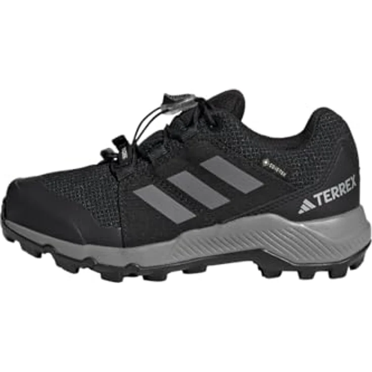 Adidas Terrex GTX, Wasserdichte Outdoorschuhe mit Gore-Tex-Membran, schwarz/grau, Größe 38 2/3 EU – Bild 2
