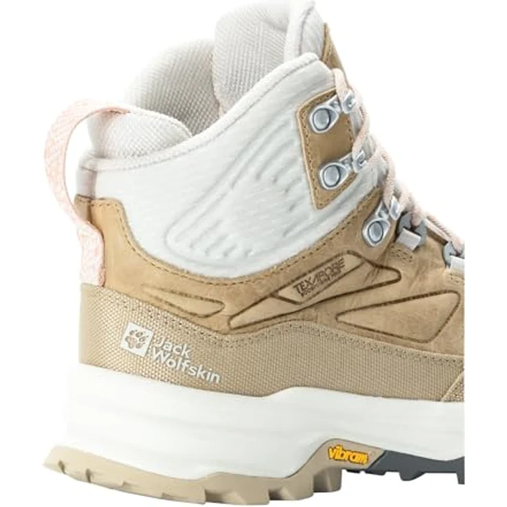 Jack Wolfskin Cyrox Texapore Mid W, Damen Wanderschuhe, atmungsaktiv und wasserdicht, Beige – Bild 5