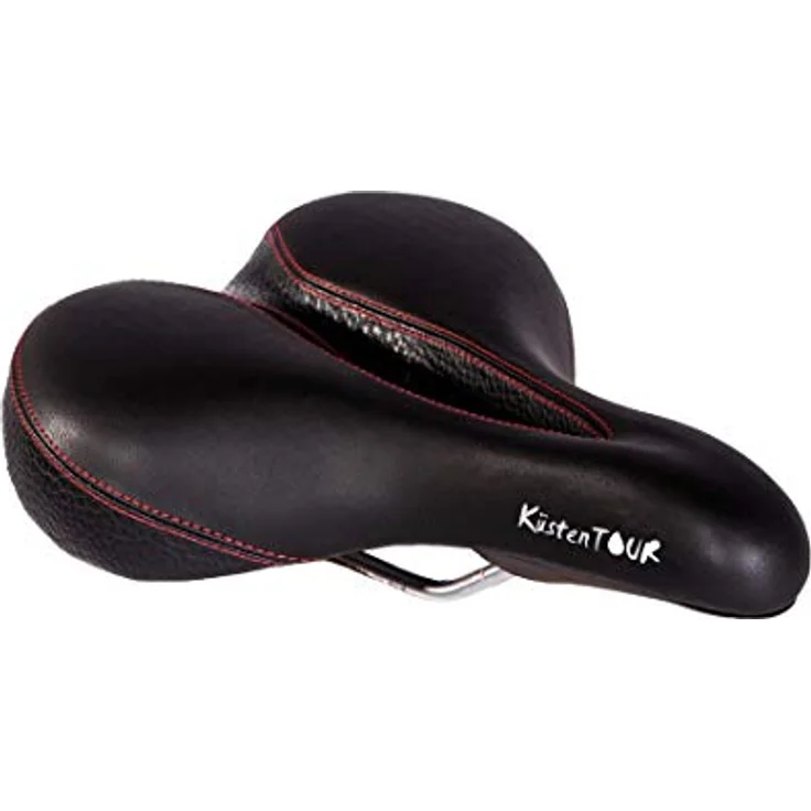 P&P Procycling Küstentour 800, Velosattel schwarz/rot, 265x205mm, 474g – Bild 2