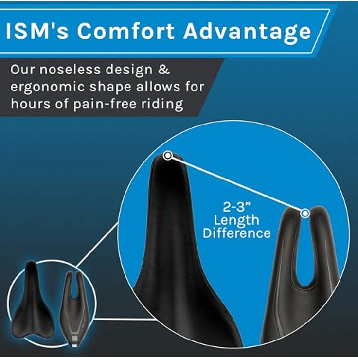 ISM Unisex – Erwachsene PN 1.0 Fahrradsattel, schwarz, Profi-Qualität mit hoher Wetterbeständigkeit und einfacher Montage – Bild 3
