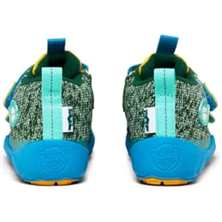 Affenzahn KNIT HAPPY Bär, Unisex Wanderschuhe, Barfussschuhe, wasserdicht und atmungsaktiv, Klettverschluss, Gummisohle, Grün (Größe 27) – Bild 3