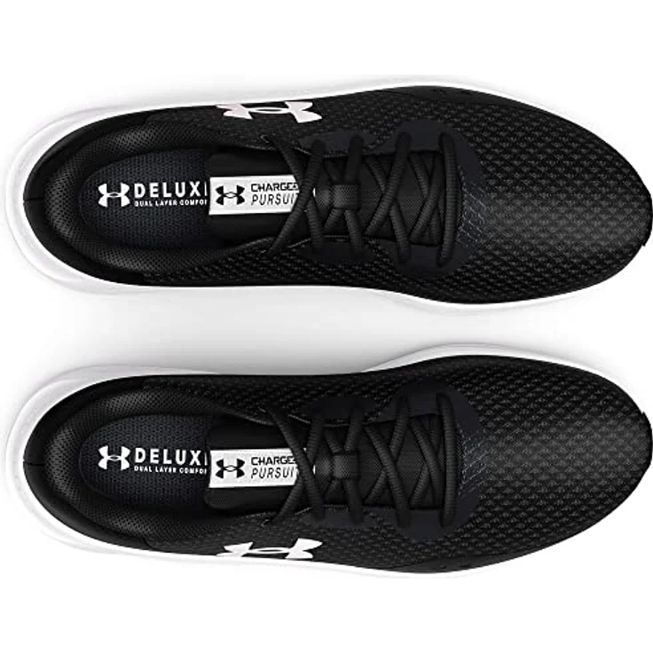 Under Armour Charged Pursuit 3, Laufschuh für Herren, leicht und atmungsaktiv, Dämpfung und Energierückgabe, Schwarz, Größe 44.5 – Bild 3