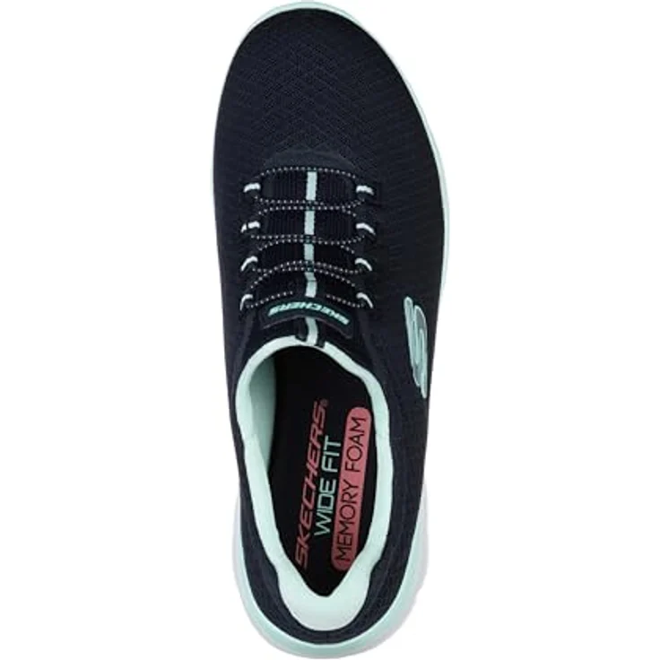 Skechers Sport Womens SUMMITS, Laufschuhe mit Memory Foam für Damen, Blau – Bild 3