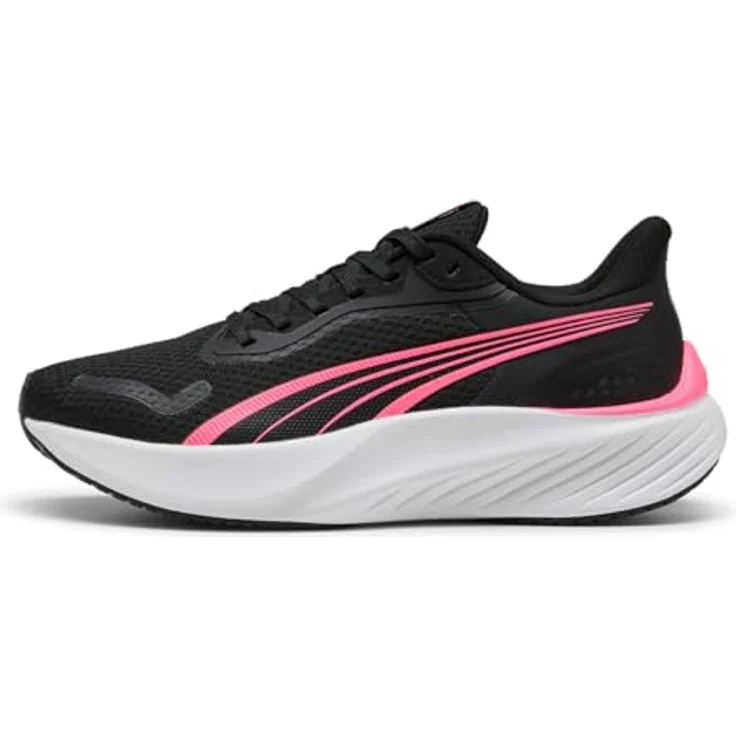 PUMA Pounce Lite Laufschuhe, Schwarz-Sun Struck, Größe EU 42, Mesh-Obermaterial – Bild 2