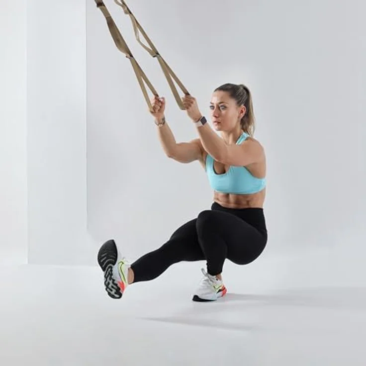 Flexvit Sling – Vielseitiges Trainingsgerät für funktionelles Training, Stabilitätsübungen und Rehabilitation (hanf) – Bild 4