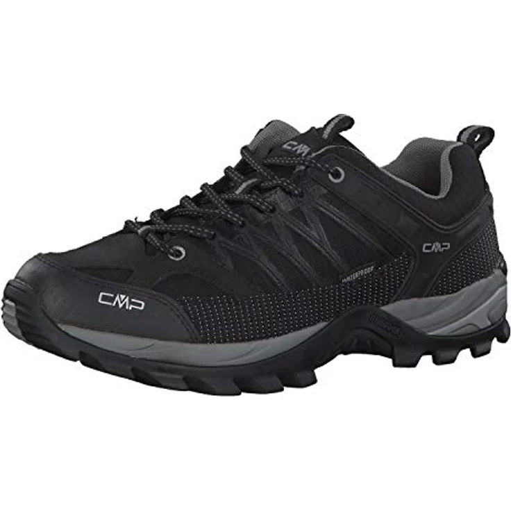 CMP Rigel Low WP, wasserdichter Herren Wanderschuh in Schwarz, Größe 45 – Bild 1