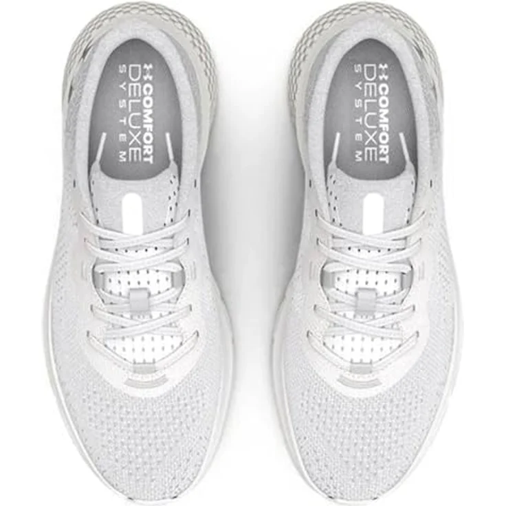 Under Armour HOVR Turbulence 2, Damen Laufschuhe mit reaktionsschneller Dämpfung, weiß, Größe 41 – Bild 4