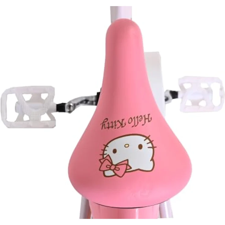 Volare Hello Kitty Kinderfahrrad 14 Zoll Rosa, abnehmbare Stützräder, Handbremse, Rücktrittbremse, geschlossener Kettenschutz, Korb – Bild 11