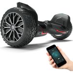 Bluewheel HX510 Offroad Hoverboard Self Balancing Scooter 21,59cm (8,5“) Räder - Schwarz - Premium Hoverboard mit Bluetooth-Lautsprechern und pannensicheren Vollgummireifen