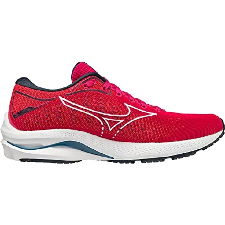 Mizuno Wave Rider 25, Laufschuhe für Damen mit Mizuno Enerzy und X10 Laufsohle, Rot, Größe 38 – Bild 3