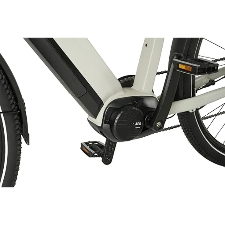 Prophete Entdecker 5.0 E-Bike, 28" Trekkingrad mit AEG SportDrive II Mittelmotor 250 W, 48 V/800 Wh Akku bis 220 km Reichweite, Deore 10-Gang, hydraulische Scheibenbremsen, grau, RH 54 cm – Bild 5