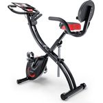 Sportstech Heimtrainer X150, 2in1 Liegerad, Klappdesign, Schwarz