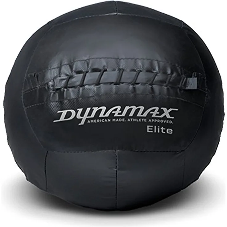 Dynamax Medizinball Elite, 8 kg, Schwarz - ideal für kraftvolles Training