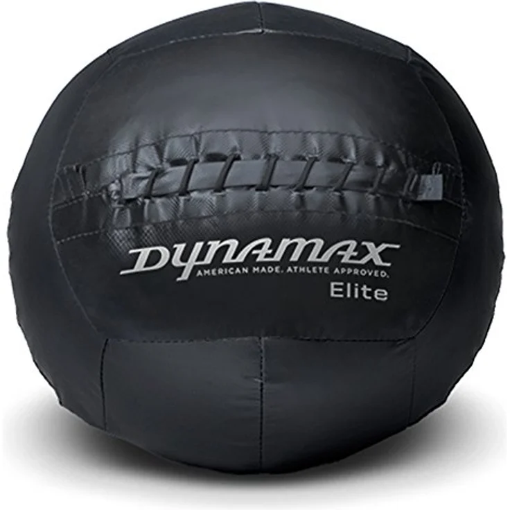 Dynamax Medizinball Elite, 8 kg, Schwarz - ideal für kraftvolles Training