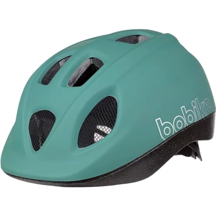 Bobike Helm Go XS 46-53, Fahrradhelm mit 6 Lüftungsöffnungen, Insektenschutznetz und reflektierenden Aufklebern, Pfefferminze