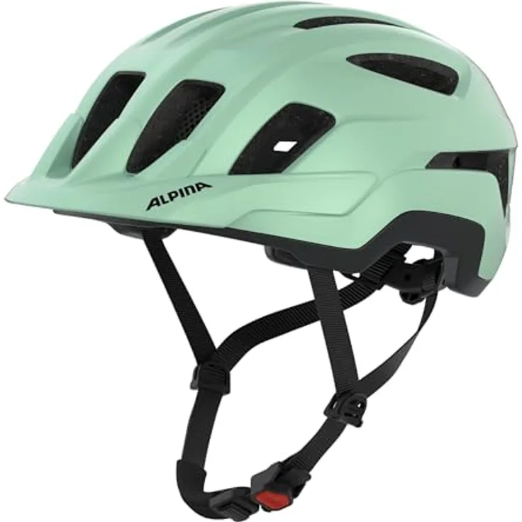Olympic sportswear Alpina Sports Tour Helm Paranus, 52-56 cm, matt pastellgrün, stossabsorbierend und luftig für Trekking- und Tourenfahrten