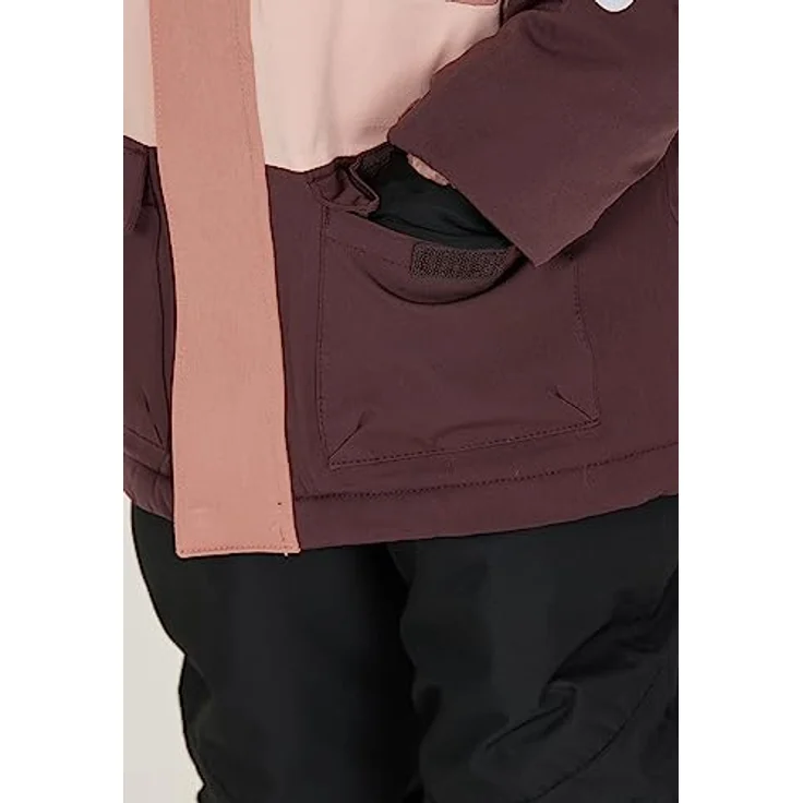 ZIGZAG Skijacke Taylora, wind- und wasserdicht mit TPU-Membran, reflektierend, pink-rosa, Größe 116 – Bild 6