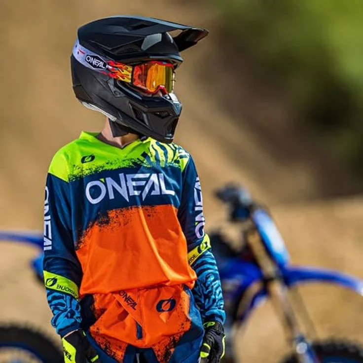 Oneal Sonus Youth Solid - Kids Fullface Helm - Schwarz 51 - 52 cm – Bild 11