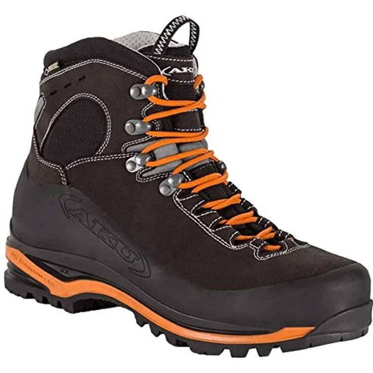 AKU Super Alp GTX, Wanderschuh mit GORE-TEX® Futter, Vibram® Sohle, anthrazit/orange, UK 10,5 - EU 45 – Bild 4