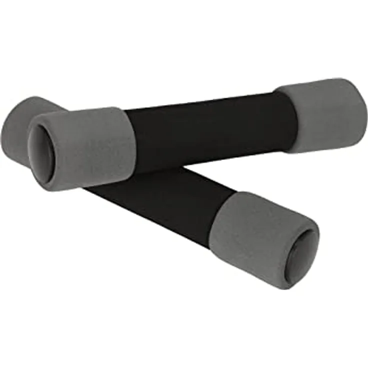 ENDURANCE Fitness-Hantel 1004, 1,5 kg pro Hantel, Pearl Grey, mit weichem Schaumstoffgriff