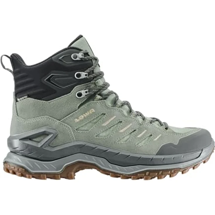 Lowa Innovo GTX Mid, multifunktionaler Wanderschuh mit GORE-TEX Membran, Seegras/Dune, Größe 42 – Bild 2